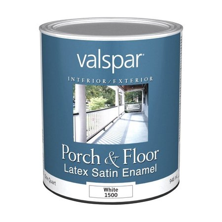 VALSPAR Paint Intr Extr Sat Wht Flr Qt 1500